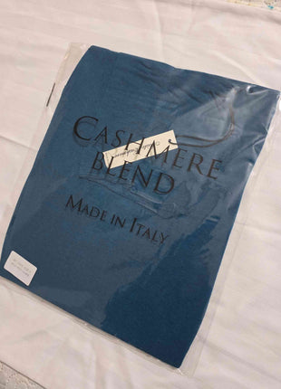 Dolcevita in misto cashmere - Blu petrolio