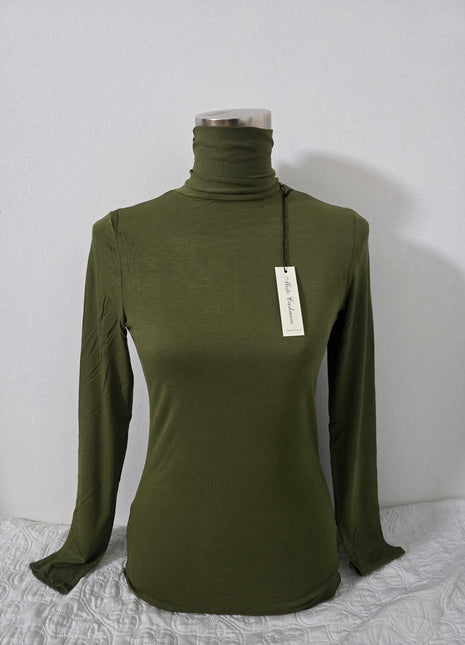 Dolcevita in misto cashmere - Verde