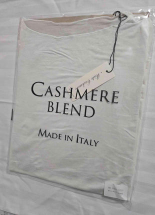 Maglia scollo a barca in misto cashmere Bianca