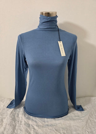 Dolcevita in misto cashmere - Azzurra